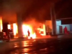 Pikap Terbakar di SPBU Padas Ngawi, Pengemudi Alami Luka Bakar