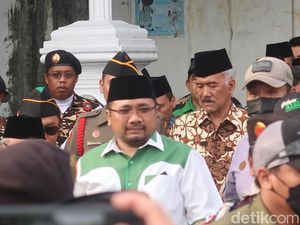Hadiri Apel Ansor di Jogja, Yaqut Singgung Kesejahteraan TNI, Polri dan Banser Hadiri Apel Ansor di Jogja, Yaqut Singgung Kesejahteraan TNI, Polri dan Banser