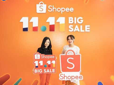 Happy Asmara dan Monica Vionna, Head of Marketing Growth Shopee Indonesia