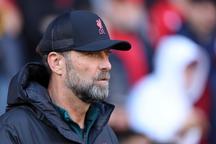NOTTINGHAM, ENGLAND - OCTOBER 22: Jurgen Klopp, manager of Liverpool ahead of the Premier League match between Nottingham Forest and Liverpool FC at City Ground on October 22, 2022 in Nottingham, England. (Photo by Catherine Ivill/Getty Images)