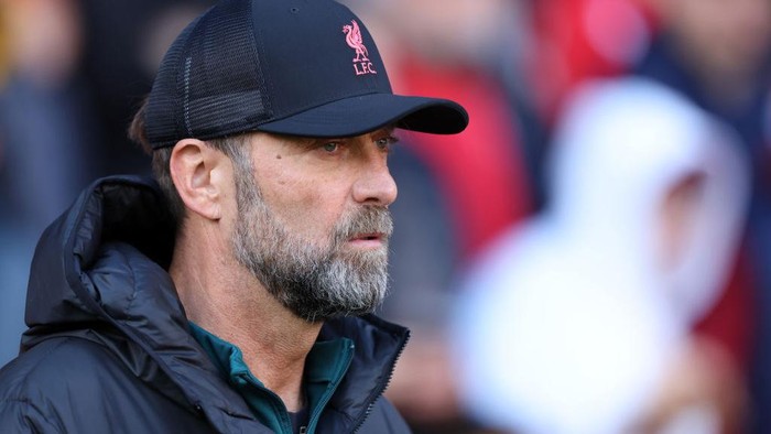 NOTTINGHAM, ENGLAND - OCTOBER 22: Jurgen Klopp, manager of Liverpool ahead of the Premier League match between Nottingham Forest and Liverpool FC at City Ground on October 22, 2022 in Nottingham, England. (Photo by Catherine Ivill/Getty Images)
