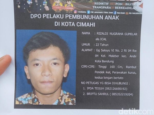 Potret Sosok Pembunuh Anak Perempuan di Cimahi