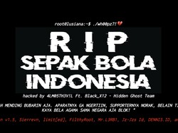 Situs PT LIB Diretas, Muncul Tulisan RIP Sepakbola Indonesia
