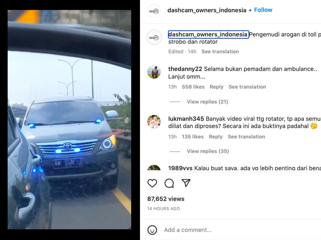 Innova Pelat Hitam Berstrobo Tidak Termasuk, Ini Kendaraan Prioritas di Jalan Raya Innova Pelat Hitam Berstrobo Tidak Termasuk, Ini Kendaraan Prioritas di Jalan Raya