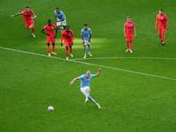 Kedua golnya lahir di babak pertama. Foto: Manchester City FC via Getty Ima/Tom Flathers