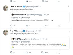 Kaesang Tolak Diusulkan Maju Ketum PSSI: Mau Hanimun Dulu