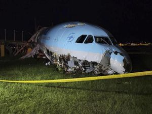 Cuaca Buruk, Korean Air Kebablasan saat Mendarat di Bandara Filipina Cuaca Buruk, Korean Air Kebablasan saat Mendarat di Bandara Filipina