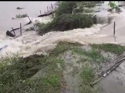 Tanggul Anak Sungai Ingas Bojonegoro Jebol Banjiri Sawah Warga