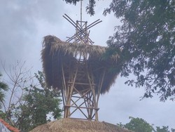 Ada Tower Internet Bambu di Desa Tembok, Warga Pelosok Bisa Online