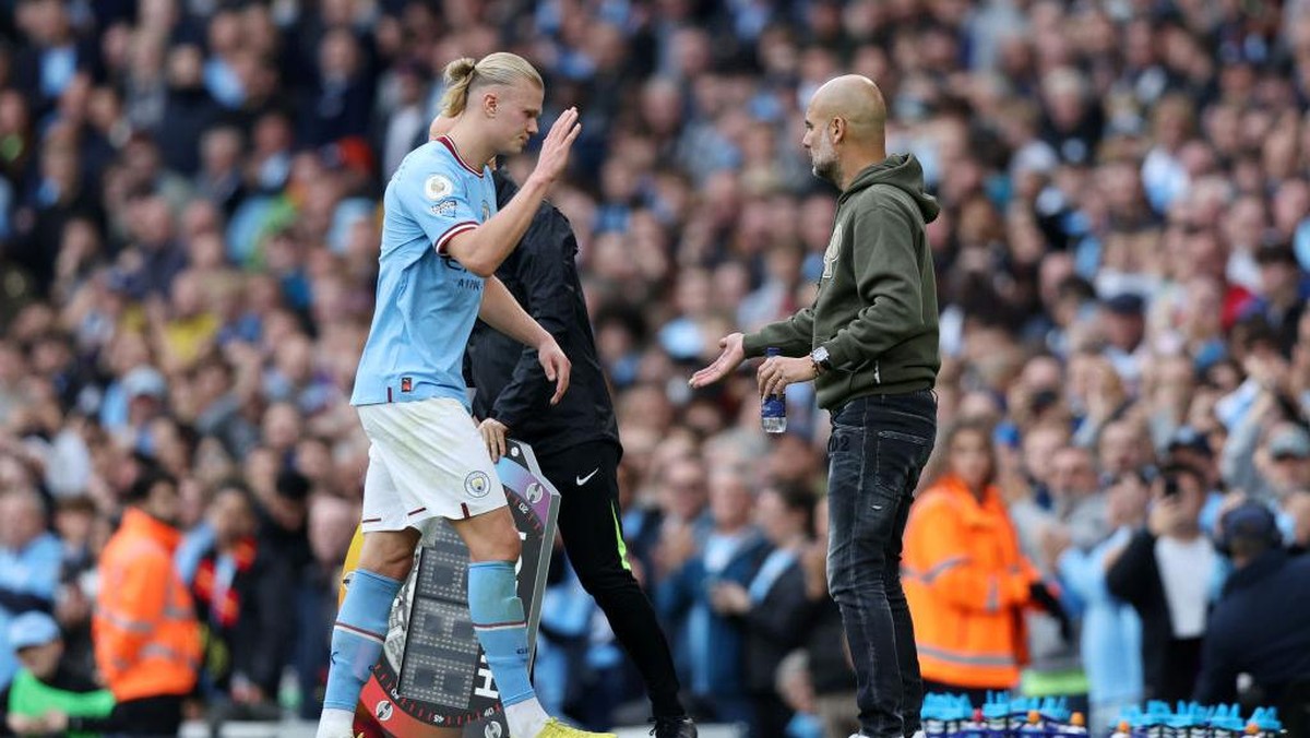 Erling Haaland diperkirakan kembali bermain akhir pekan. (Foto: Manchester City FC via Getty Ima/Manchester City FC)
