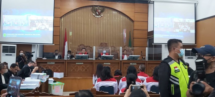 Keluarga Brigadir Yosua menjadi saksi di sidang Bharada E (Wildan-detikcom)