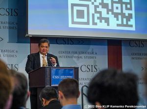 Airlangga Bahas Kemitraan Strategis-Pemulihan Ekonomi RI di Forum CSIS