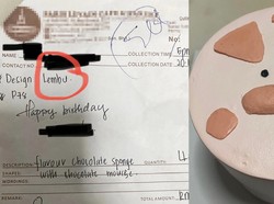 Kocak! Netizen Pesan Kue Desain Sapi Tapi Malah Dapat Gambar Babi