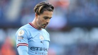 Sedangkan Jack Grealish, baru bikin satu gol dari enam penampilan dan sulit menembus skuad utama Man City. Musim lalu, Grealish juga hanya bikin tiga gol dari 26 laga (Getty Images)