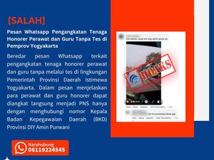 Waspada Lur, Kabar Pengangkatan Perawat-Guru Honorer DIY Tanpa Tes Hoax! Waspada Lur, Kabar Pengangkatan Perawat-Guru Honorer DIY Tanpa Tes Hoax!
