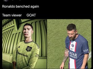 Meme-meme Ronaldo Vs Messi, Nasibnya seperti Sponsor di Jersey