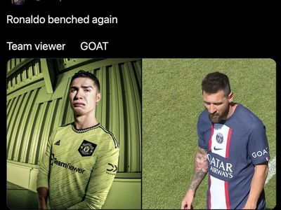 Meme-meme Ronaldo Vs Messi, Nasibnya seperti Sponsor di Jersey
