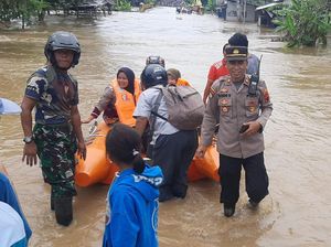 Banjir di Patimuan Cilacap, Polisi: Air Sungai Citandui Meluap