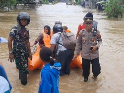 Banjir di Patimuan Cilacap, Polisi: Air Sungai Citandui Meluap