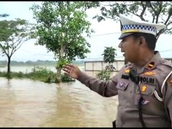 Jalur Nasional Sampang-Bangkalan Banjir, Kendaraan Kecil Diimbau Tak Melintas