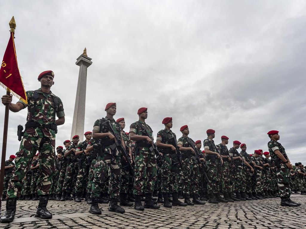 TNI AD Gelar Apel Pasukan di Monas