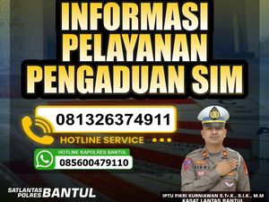 Material SIM Masih Kosong, Polres Bantul Buka Layanan Aduan
