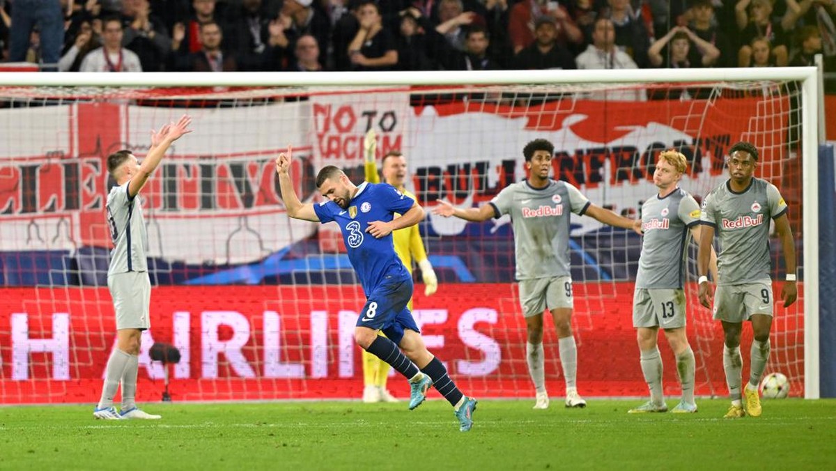 Perayaan gol Mateo Kovacic. (Foto: Getty Images/Sebastian Widmann)