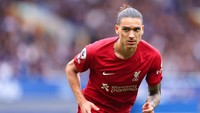 Darwin Nunez jadi pemain tercepat larinya di Liga Inggris sejauh ini. Penyerang Liverpool itu tembus 36,5 km per jam! (Getty Images)