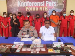 Selama Oktober 6 Kasus Narkoba Diungkap Polda NTB, Sita 66,05 Gram Sabu