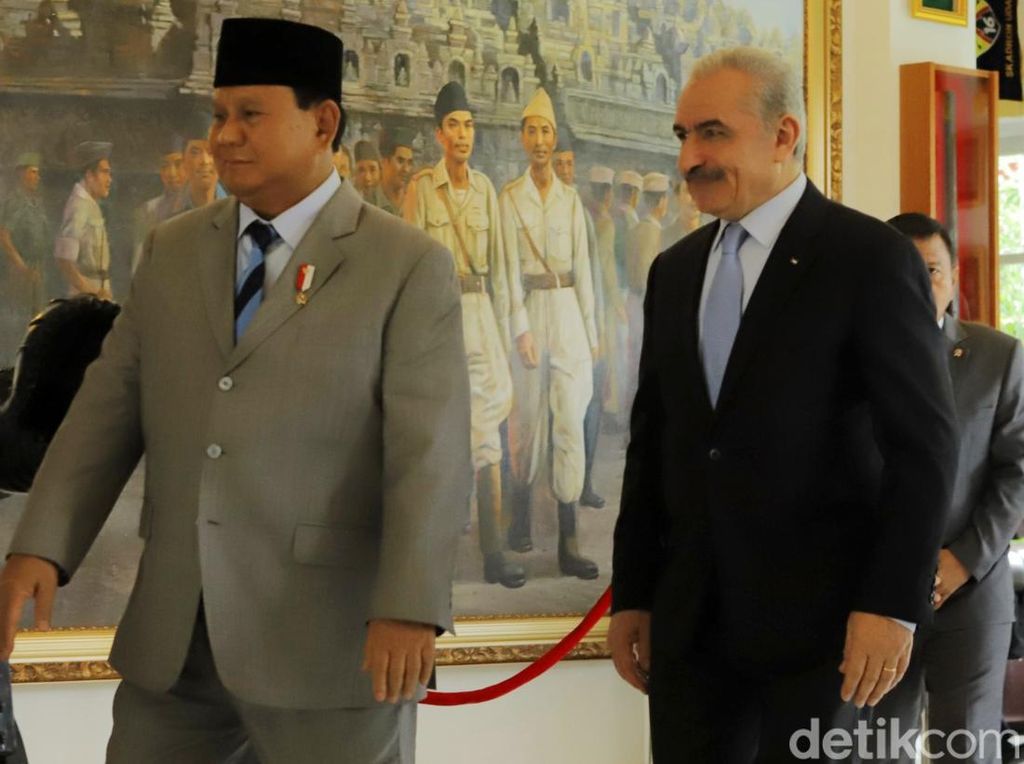 Momen Prabowo Terima Kunjungan PM Palestina