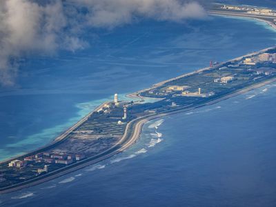Potret Udara Pulau Buatan China di Laut China Selatan