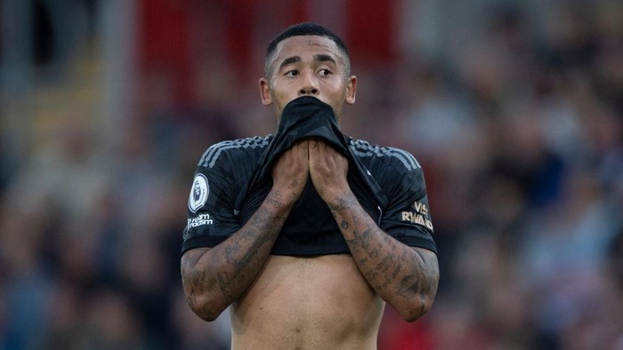 SOUTHAMPTON, ENGLAND - OCTOBER 23: Fernando Gabriel Jesus of Arsenal during the Premier League match between Southampton FC and Arsenal FC at Friends Provident St. Marys Stadium on October 23, 2022 in Southampton, England. (Photo by Visionhaus/Getty Images)
