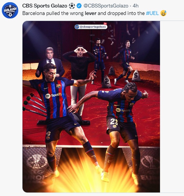 Meme Barcelona Meme Barcelona menarik tuas Liga Malam Jumat.