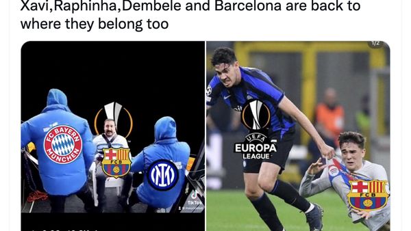 Meme Kocak Barcelona Dilempar Bayern Munich ke Europa League