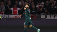 Salah terlibat dalam proses 10 gol dalam delapan laga Liverpool terakhir di seluruh kompetisi, Liga Inggris dan Liga Champions (Getty Images)