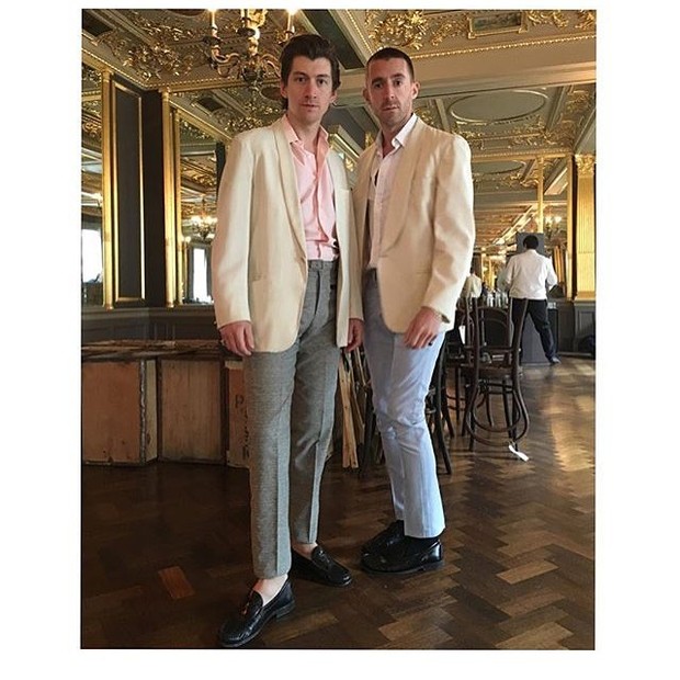 Alex Turner dan Miles Kane 2016/Sumber: Instagram @alexturnered
