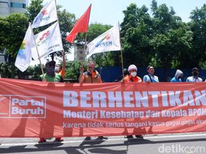 Partai Buruh Demo Tuntut Ada Tim Pencari Fakta Kasus Gagal Ginjal Akut