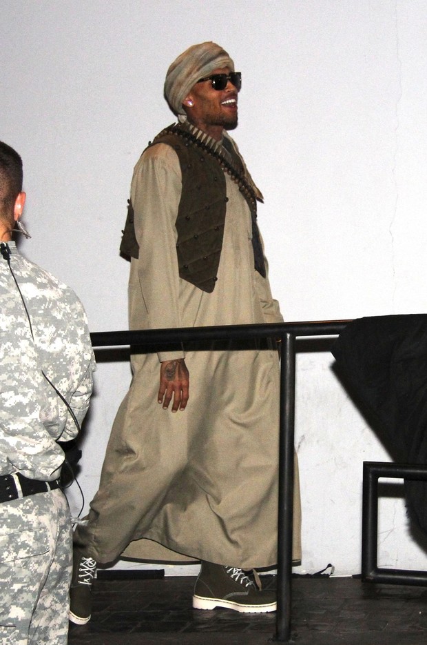 Chris Brown di Rihanna's Halloween Party 2012/
