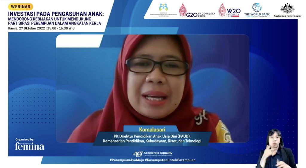 Komalasari, Plt Direktur Pendidikan Anak Usia Dini (PAUD), Kementerian Pendidikan, Kebudayaan, Riset dan Teknologi