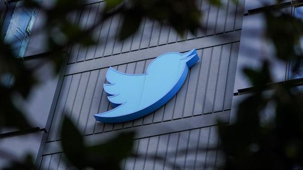 A sign is pictured outside the Twitter headquarters in San Francisco, Wednesday, Oct. 26, 2022. A court has given Elon Musk until Friday to close his April agreement to acquire the company after he earlier tried to back out of the deal. (AP Photo/Godofredo A. Vásquez)