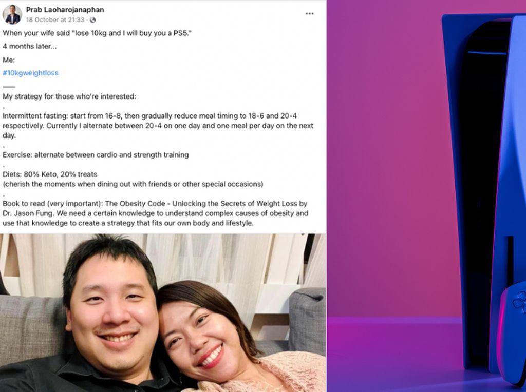Pria Ini Berhasil Turun BB 10 Kg Usai Dijanjikan Hadiah PS 5 oleh Istrinya