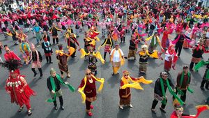 6.000 Orang Menari Tarian Geyol di Tegal Ramaikan Sumpah Pemuda