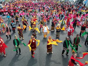 6.000 Orang Menari Tarian Geyol di Tegal Ramaikan Sumpah Pemuda