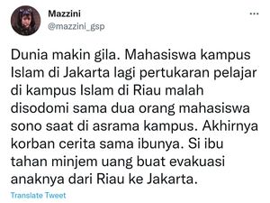 Begini Langkah UIR Respons Dugaan Mahasiswa Asal Jakarta Disodomi di Asrama Begini Langkah UIR Respons Dugaan Mahasiswa Asal Jakarta Disodomi di Asrama