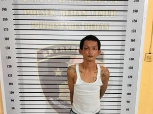 Residivis Kepergok Curi Motor di Medan, Wajahnya Lebam Dihajar Warga