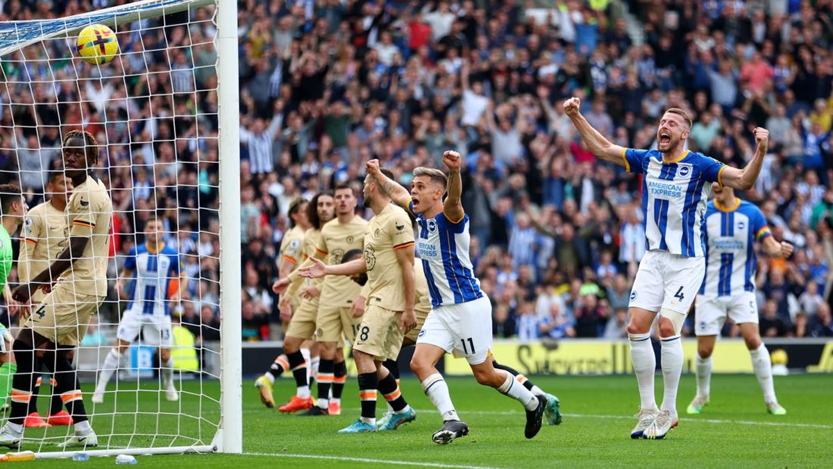 Chelsea kalah telak di markas Brighton dengan skor 1-4. (Foto: Getty Images/Bryn Lennon)