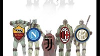 Juventus bagaikan Master Splinter, dulu membimbing Kura-kura Ninja. Sekarang Splinter sudah renta dan yang diasuh malah lebih jago. Foto: dok. Twitter