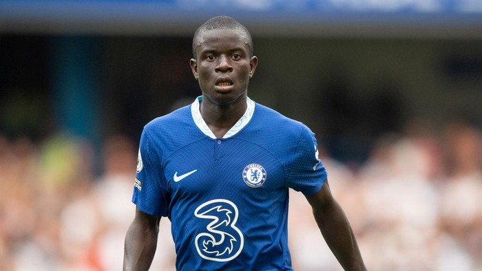 LONDON, ENGLAND - AUGUST 14: N'Golo Kante of Chelsea during the Premier League match between Chelsea FC and Tottenham Hotspur at Stamford Bridge on August 14, 2022 in London, England. (Photo by Visionhaus/Getty Images)