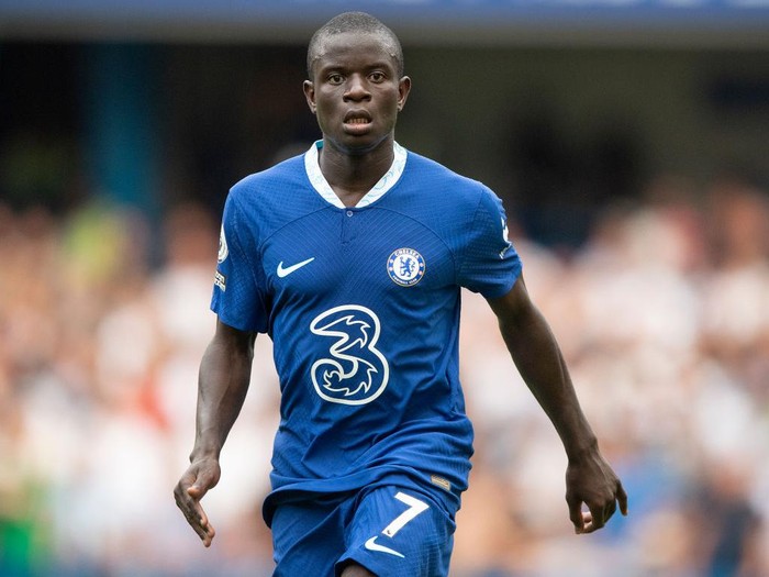 LONDON, ENGLAND - AUGUST 14: N'Golo Kante of Chelsea during the Premier League match between Chelsea FC and Tottenham Hotspur at Stamford Bridge on August 14, 2022 in London, England. (Photo by Visionhaus/Getty Images)