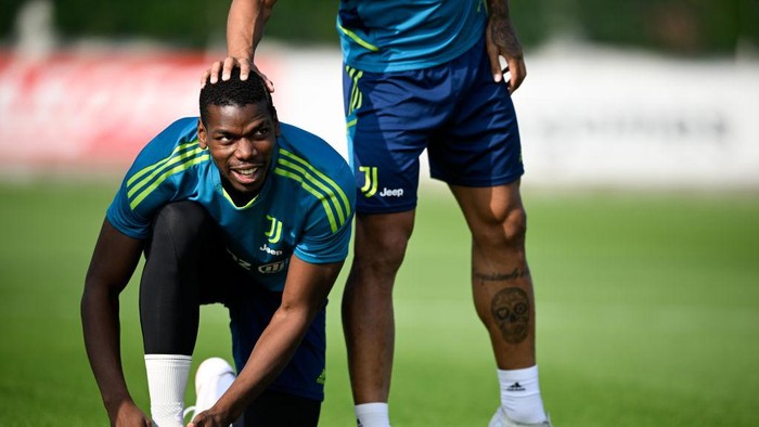 TURIN, ITALY - OCTOBER 18: Paul Pogba of Juventus during a training session at JTC on October 18, 2022 in Turin, Italy. (Photo by Daniele Badolato - Juventus FC/Juventus FC via Getty Images)
